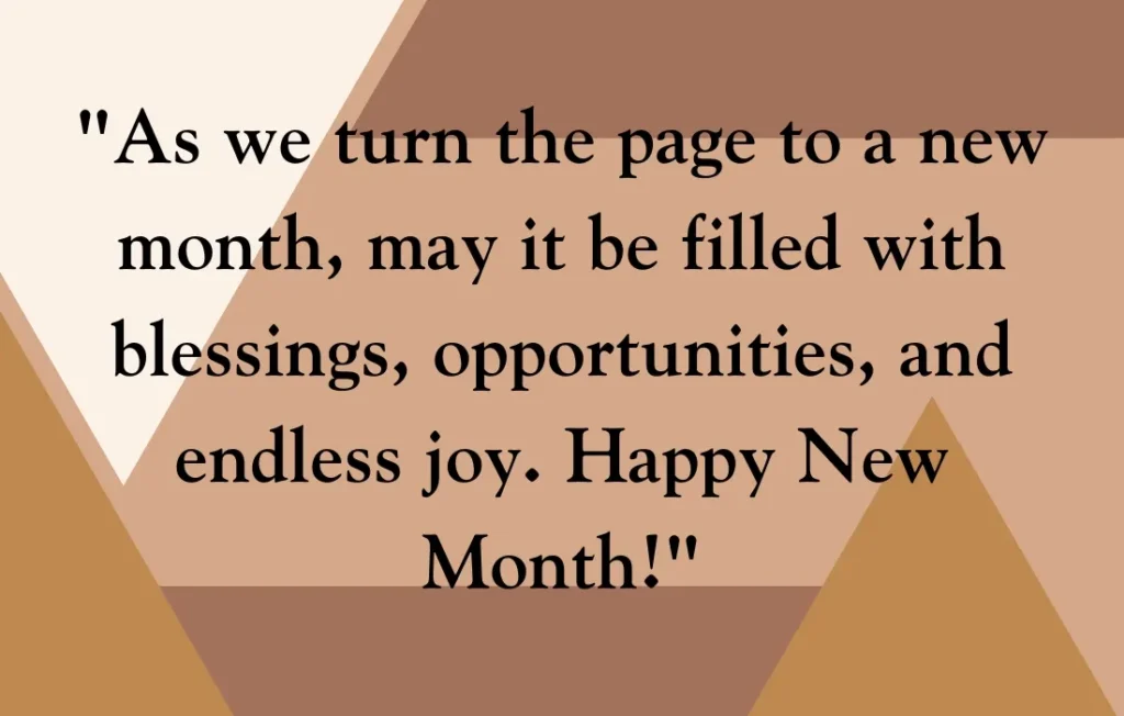 New Month Quotes and Prayers