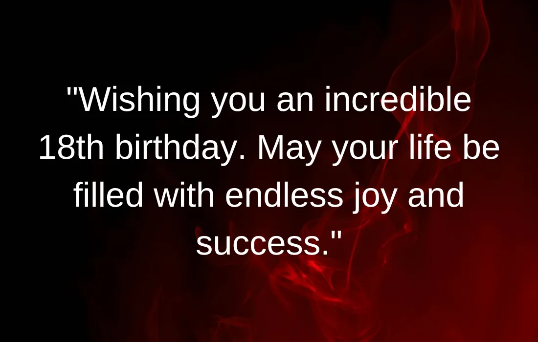 18th Birthday Wishes For Boy