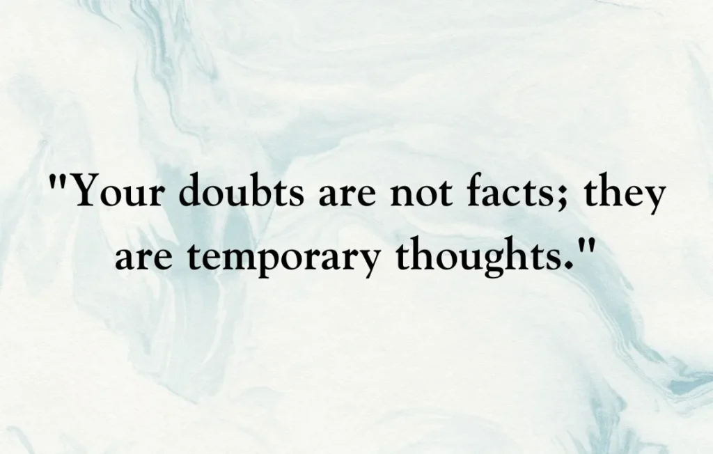 Self Doubt Quotes