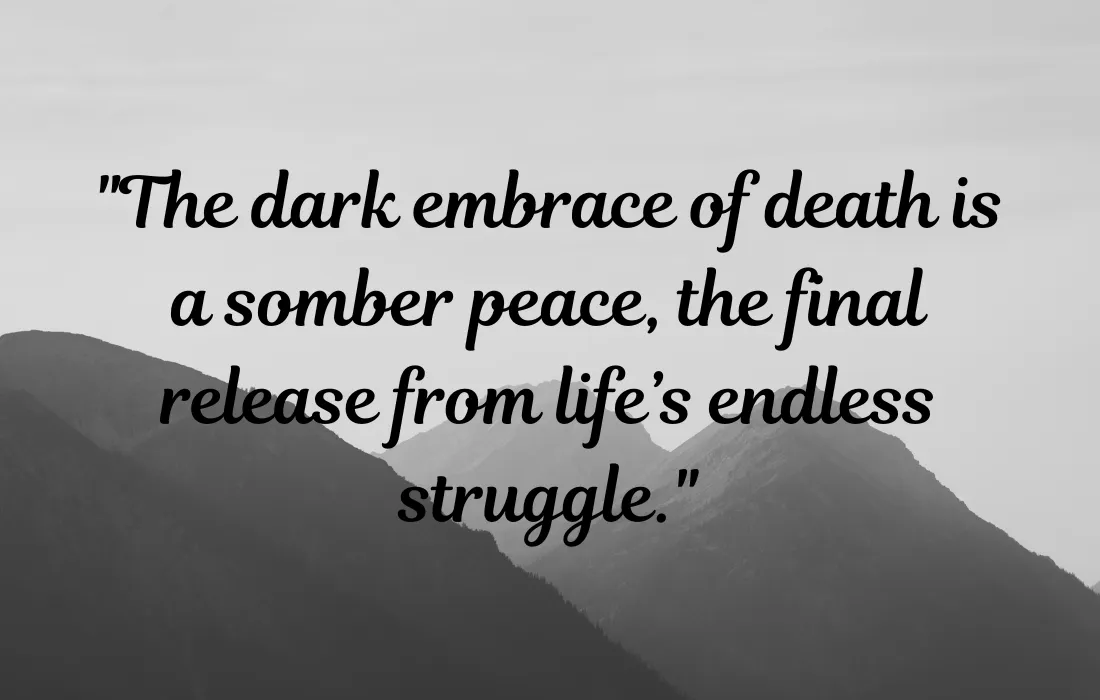 Dark Quotes About Death