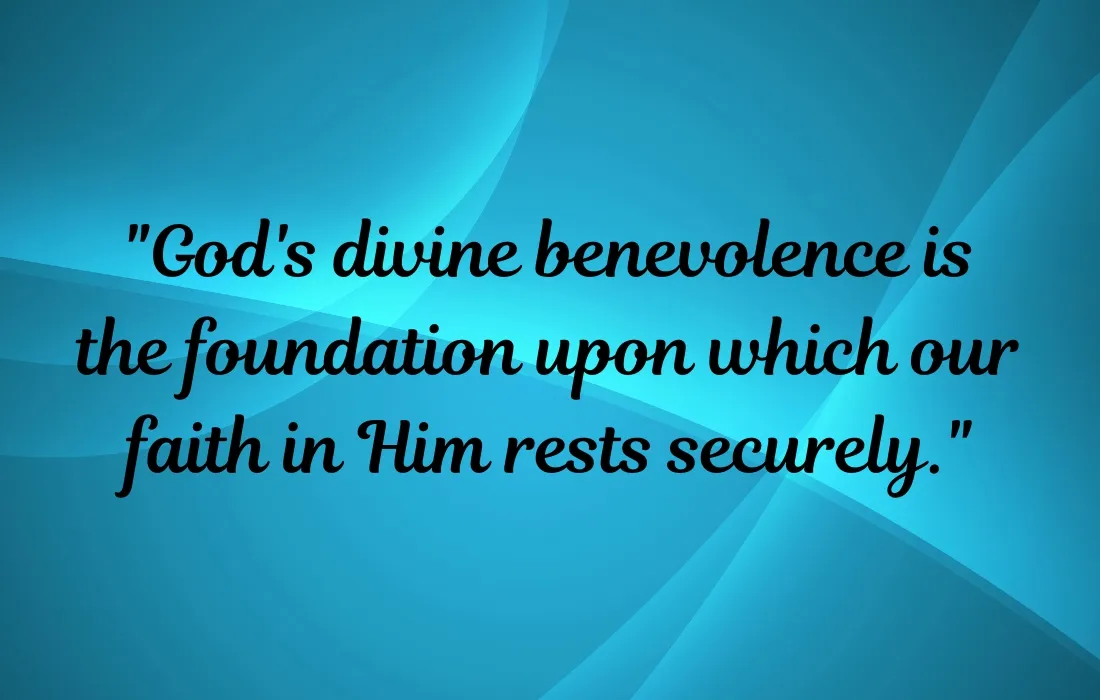 Profound Theological Quotes on Divine Benevolence