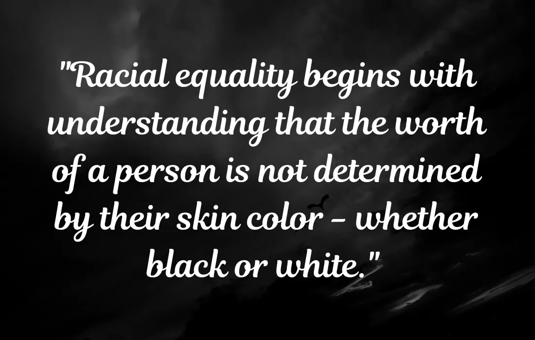 Quotes About Racial Equality That Refer To Black and White