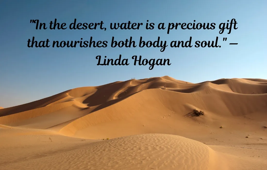 Quotes About Water in the Desert