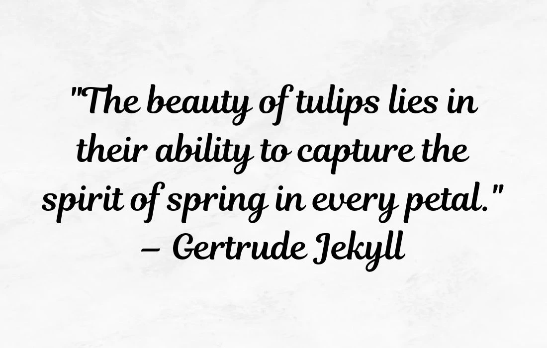 Quotes about Tulips and Spring