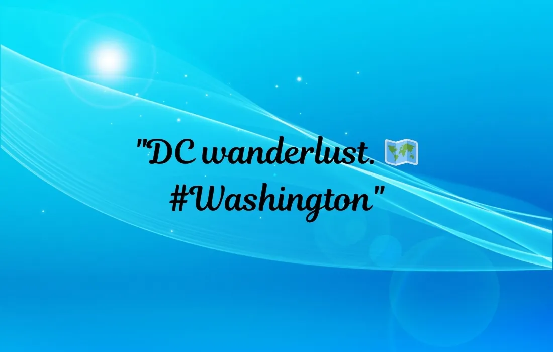 Short Washington Captions for Instagram