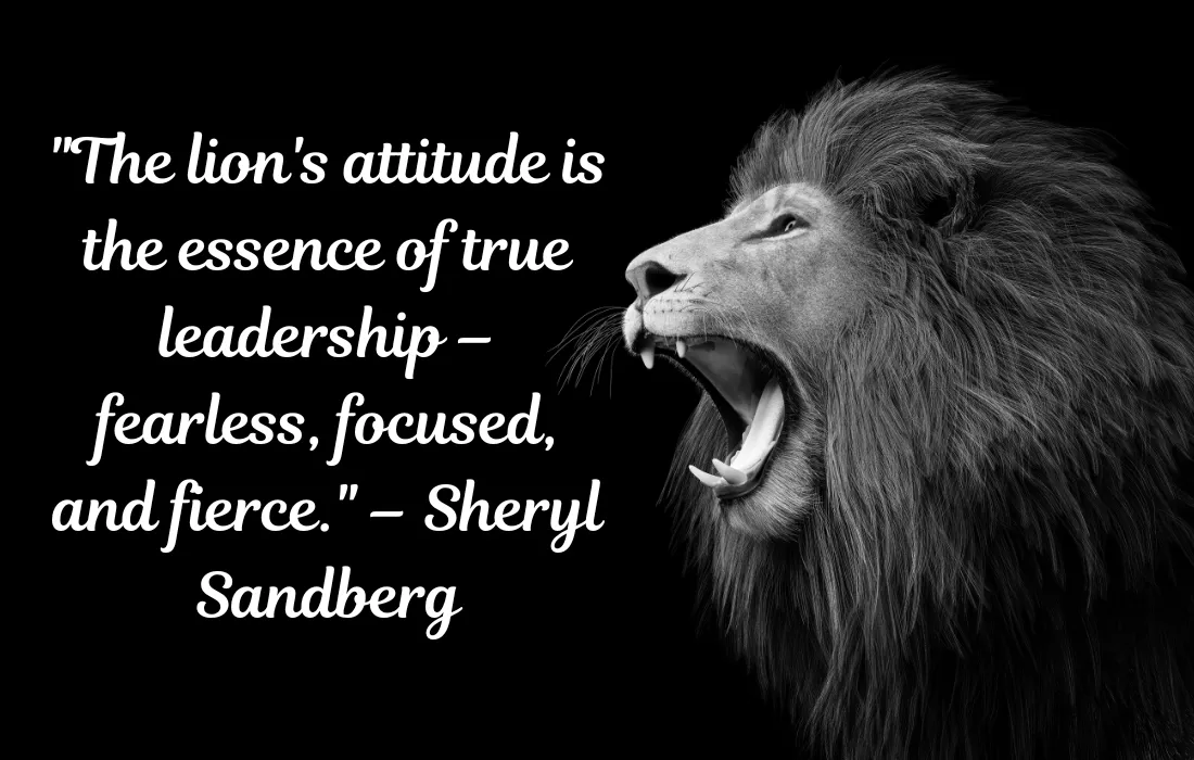 Attitude Powerful Lion Quotes