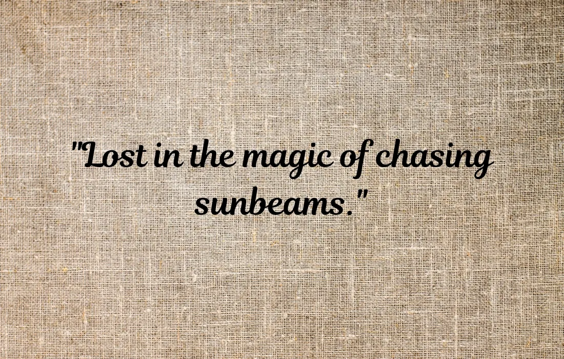 Chasing Sunbeams Instagram Captions