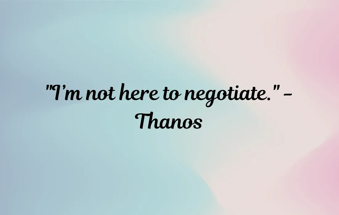 Thanos Quotes