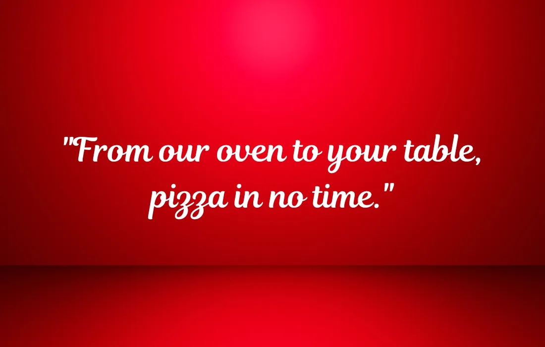 Fast Food Pizza Captions